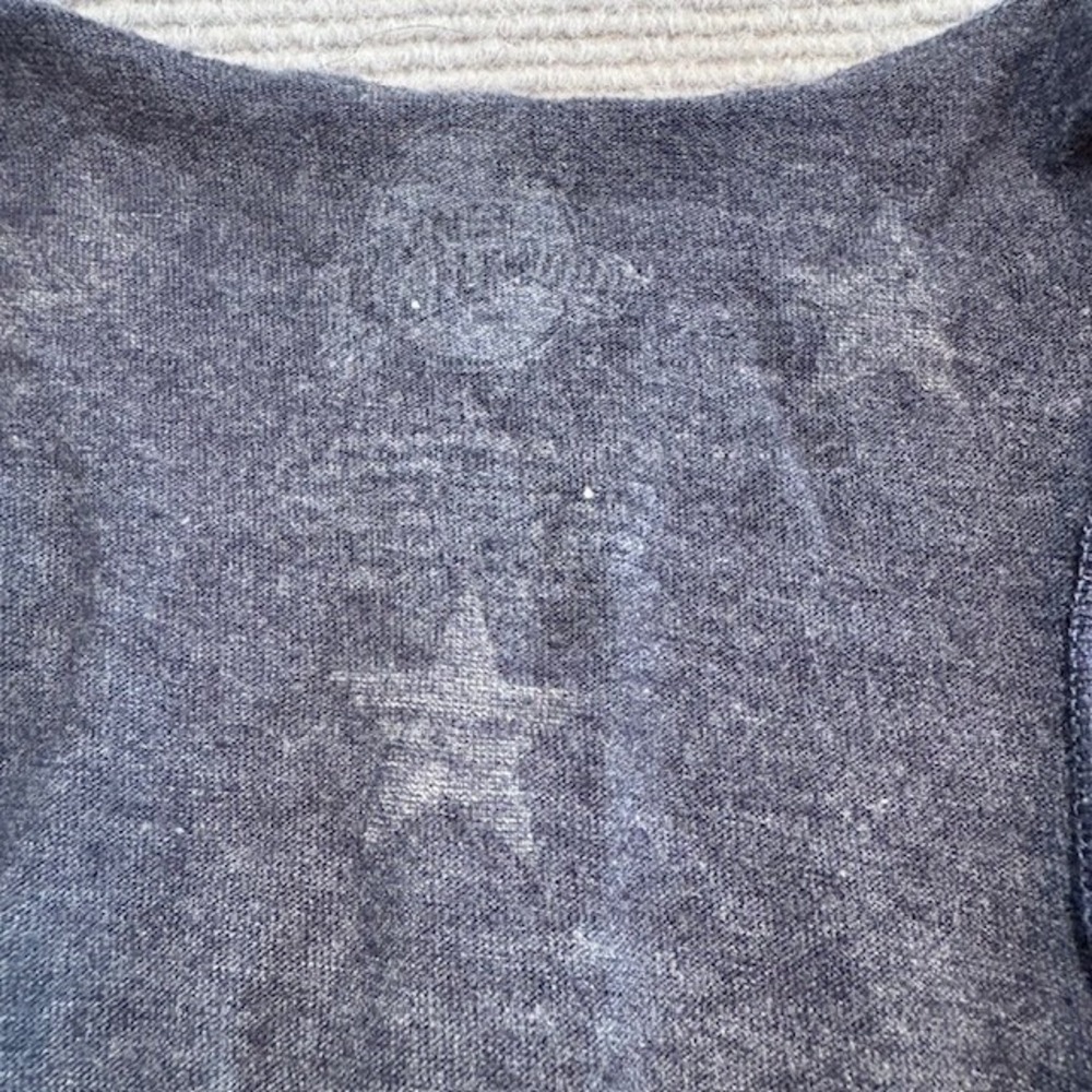 Planet Hollywood Women's Graphic Blue‎ Tank Top White Stars Racerback Large - Picture 4 of 7